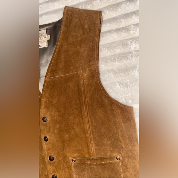 VTG Schott Leather Gilet Women’s Size Large 70s Suede Vest Rancher Brown… - Picture 5 of 11